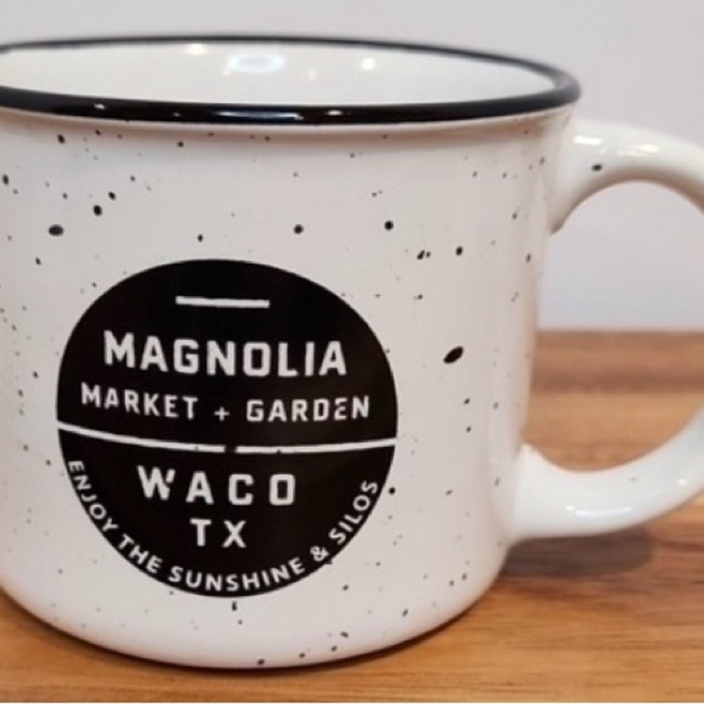 MAGNOLIA Campfire Market Garden Waco TX Silos Coffee Mug Cup-Chip Joanna Gaines